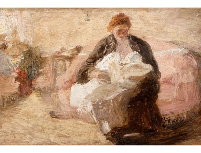 Giuseppe Graziosi. Madre. Olio su tela. 1908