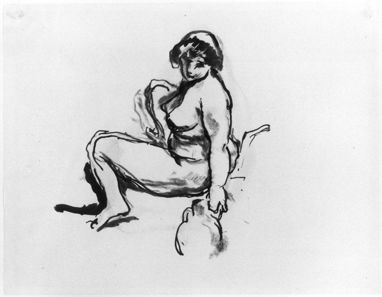 053 Figura femminile con orcio (Nudo femminile)