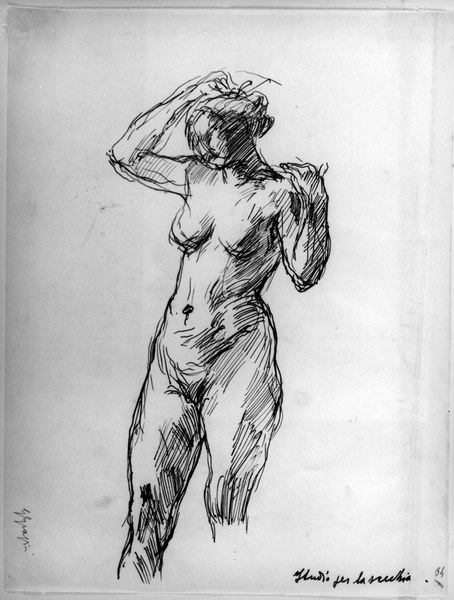 060 Studio per la statua del fiume 'Secchia' (Nudo femminile)