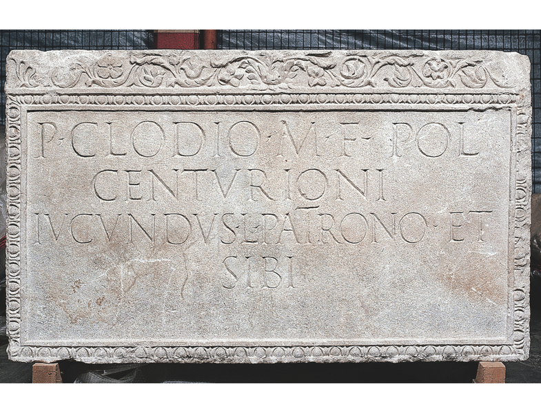 Monumento funerario di Publius Clodius. Inizi I secolo d.C.