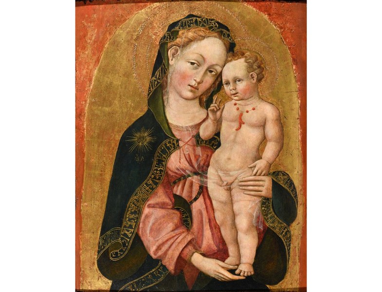 Giovanni da Modena (tra il 1409 e il 1454). Madonna col bambino. Tempera su tavola