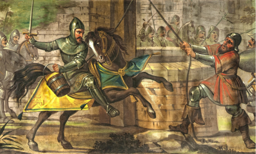 Il trionfo di un'infelice e vil Secchia di legno